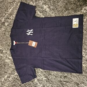 New York Yankees Mitchell & Ness Premium Pocket T-Shirt Navy Size Large